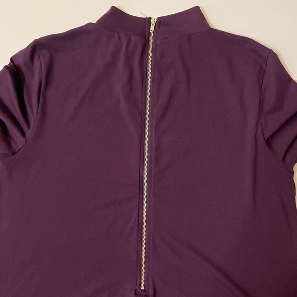 Eggplant mock turtle swing dress from The Limited (Large) - Picture 4 of 5